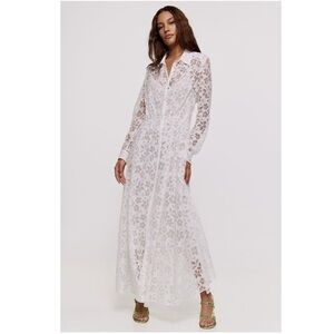 FORTE FORTE
Shirtdress in alencon lace. NWOT